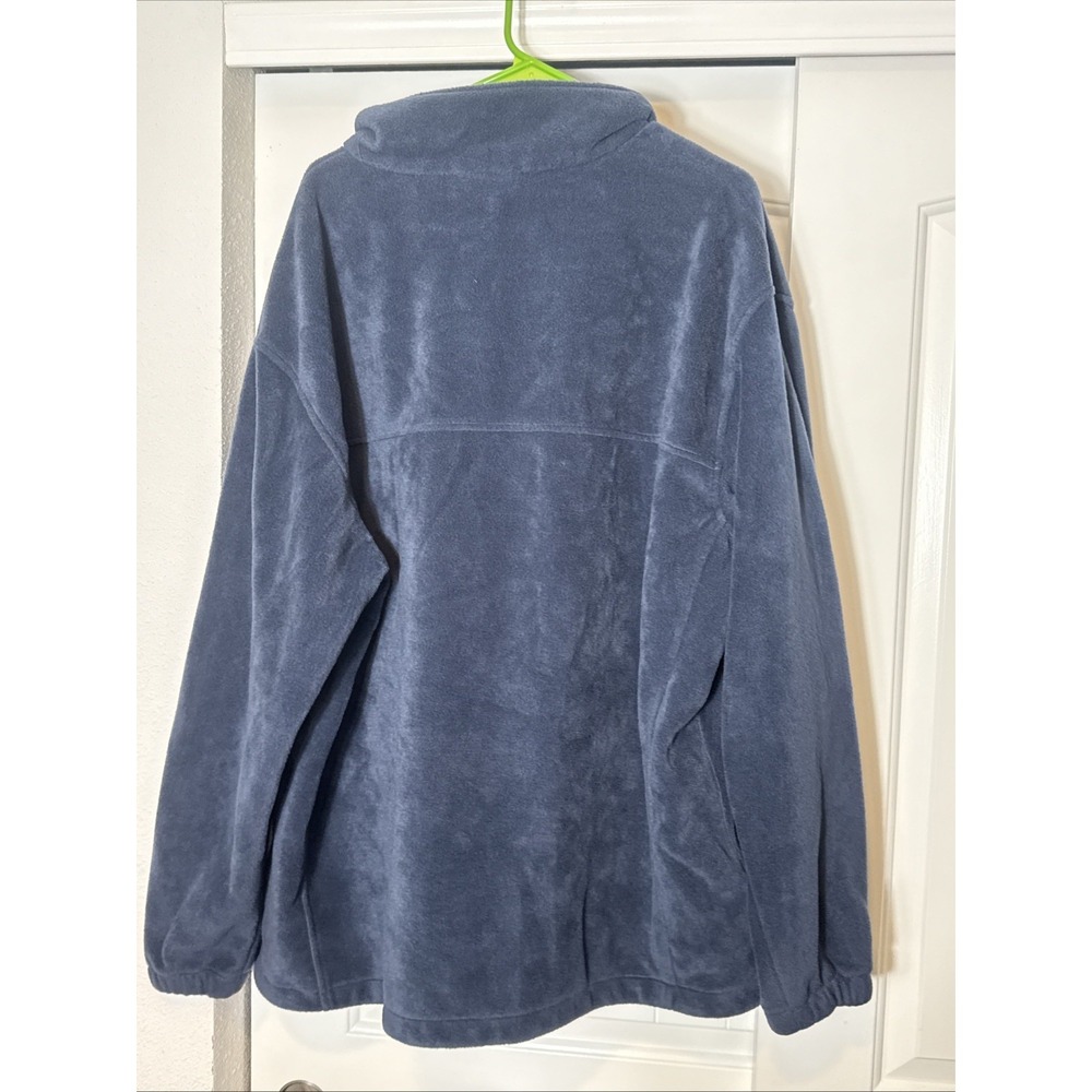 Columbia Men's Full Zip Fleece Jacket Blue 3XL Outdoor Camping Hiking Pockets - Picture 2 of 6